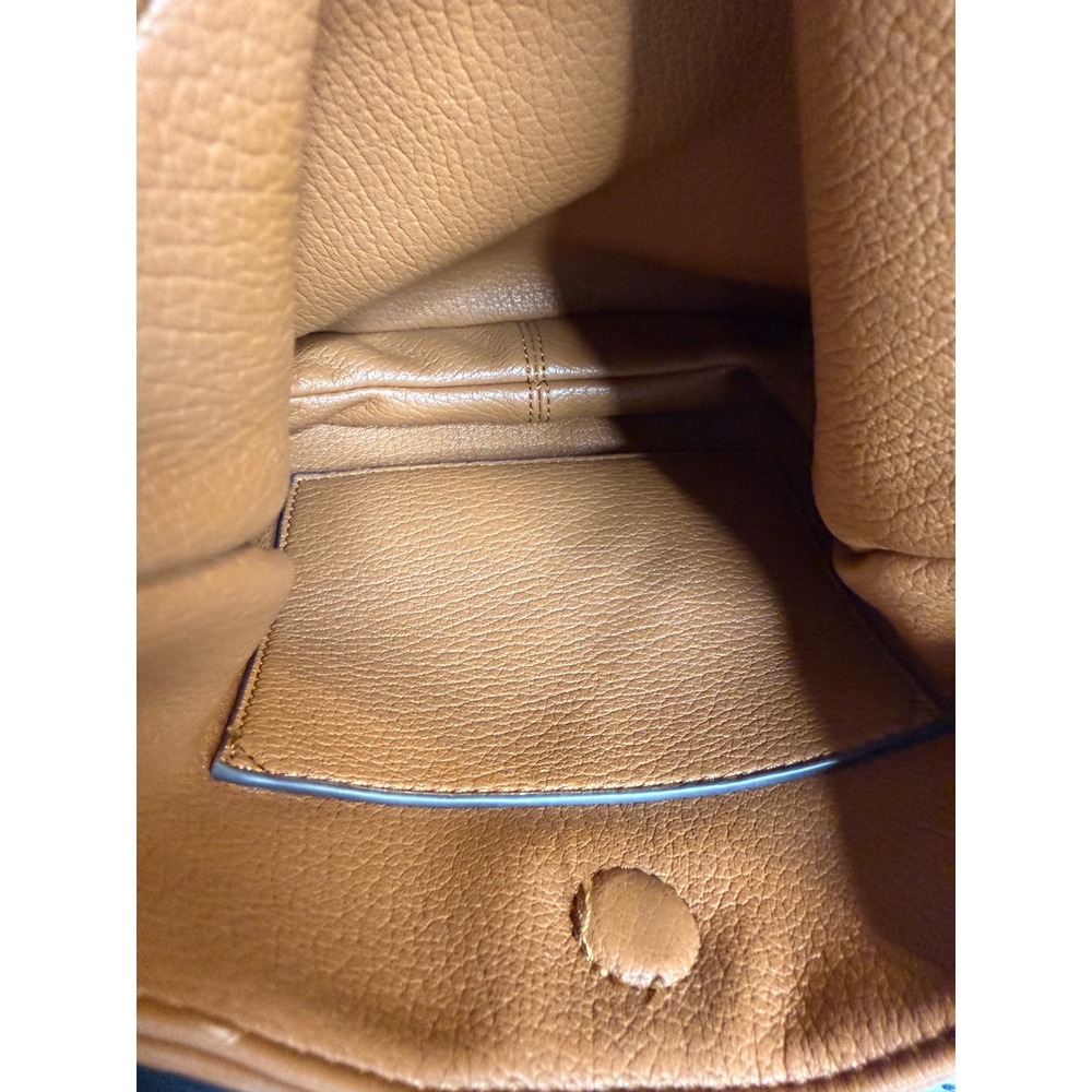 Mali + Lili Brown Vegan Leather Braided Handle Shoulder Bag Tassel Hobo Purse - Picture 3 of 5